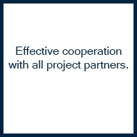 Effective cooperation with all project partners