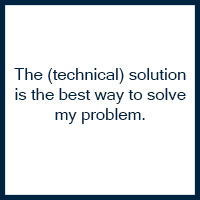 The technical solution is the best way to solve my problem