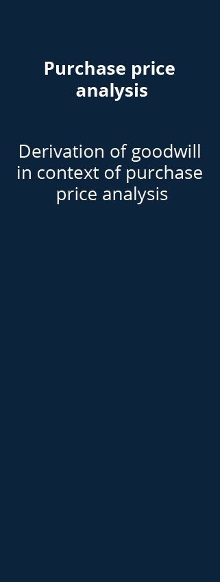 Purchase price analysis