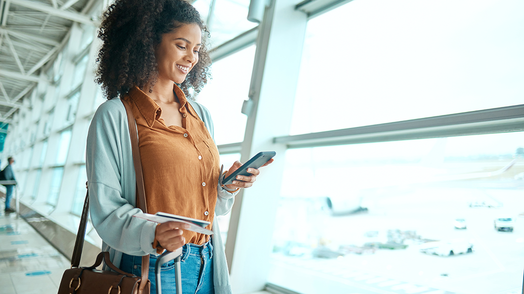 woman at airport